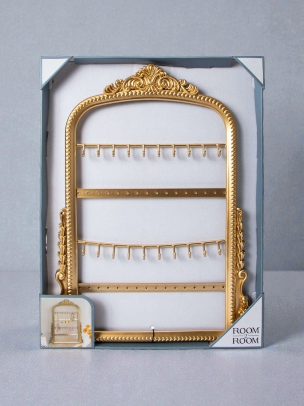 Restock Beautiful Gold Decorative Jewelry Organizer Wall Organizer. NIB - Picture 3 of 4